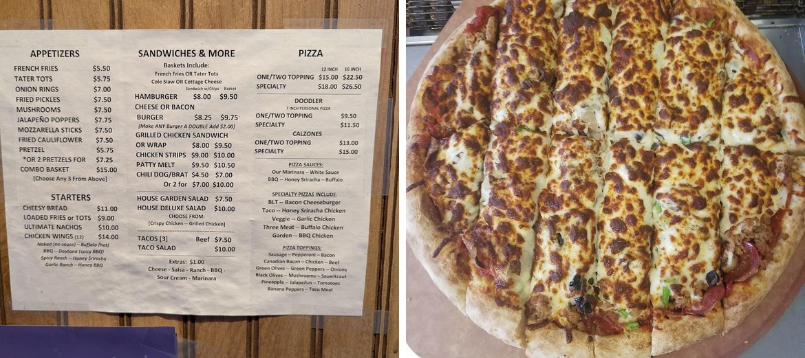 The Yankee Doodle Menu