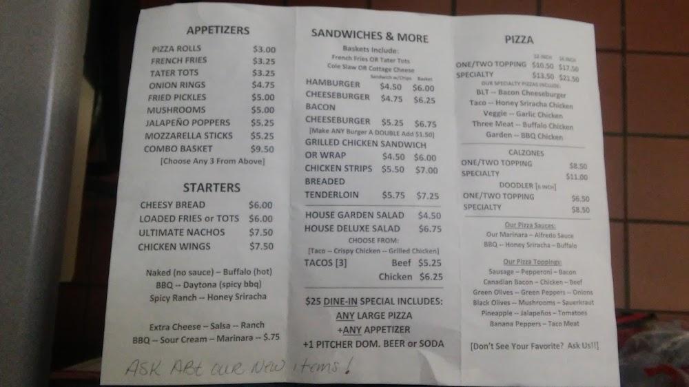 The Yankee Doodle Menu image 2